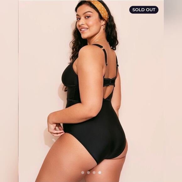 Adore Me | NWT | Black One-Piece Swimsuit | Size 2X - Picture 8 of 14